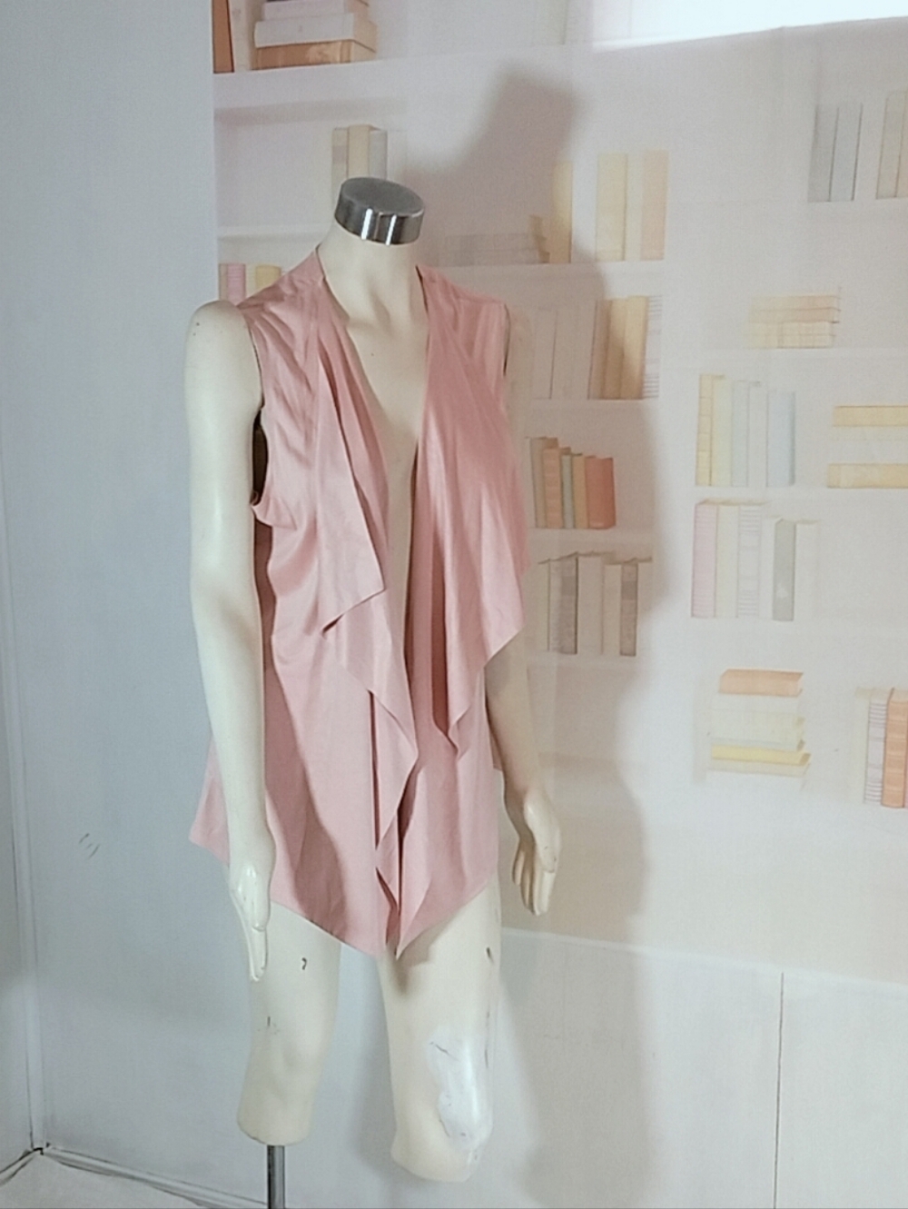 Mirror Image Satin Blush Pink Vest